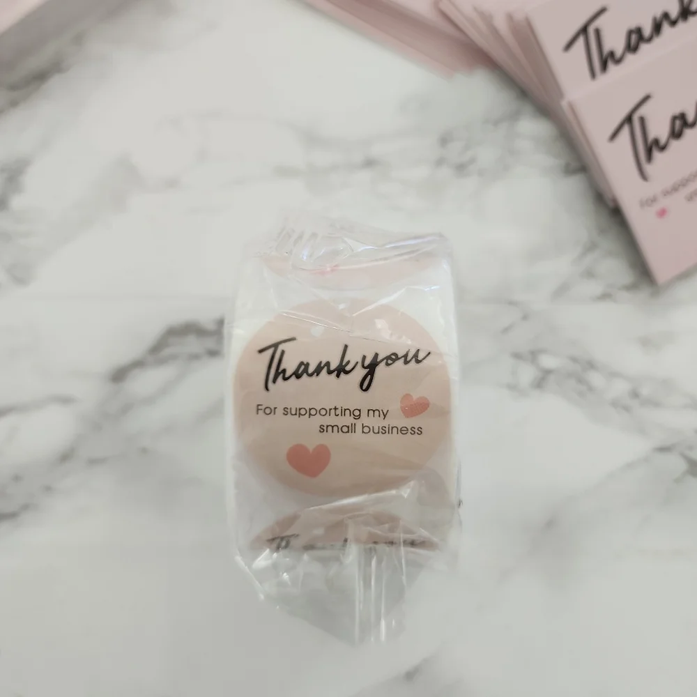 300 Pc Thank you Cards and Stickers